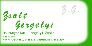 zsolt gergelyi business card